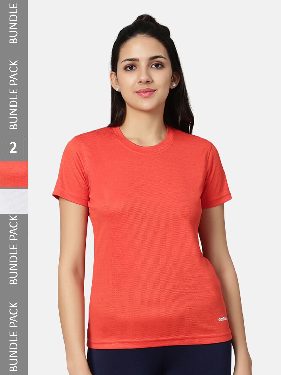 Omtex Pack Of 2 Round Neck T-shirts