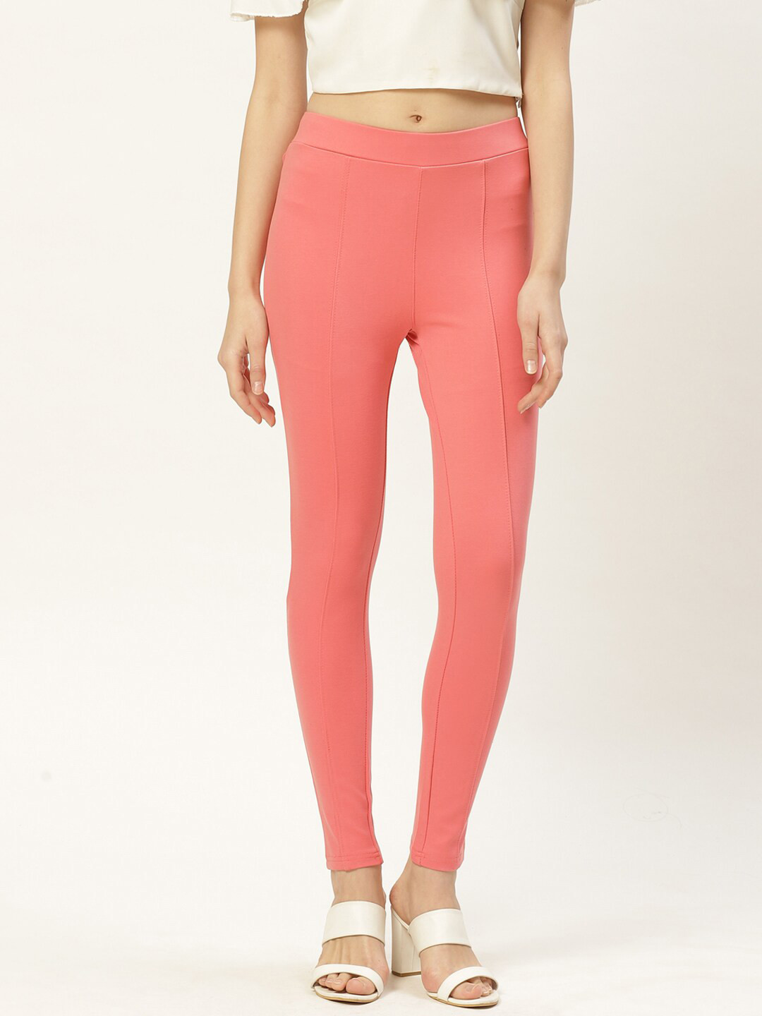 DressBerry Women Pink Jeggings