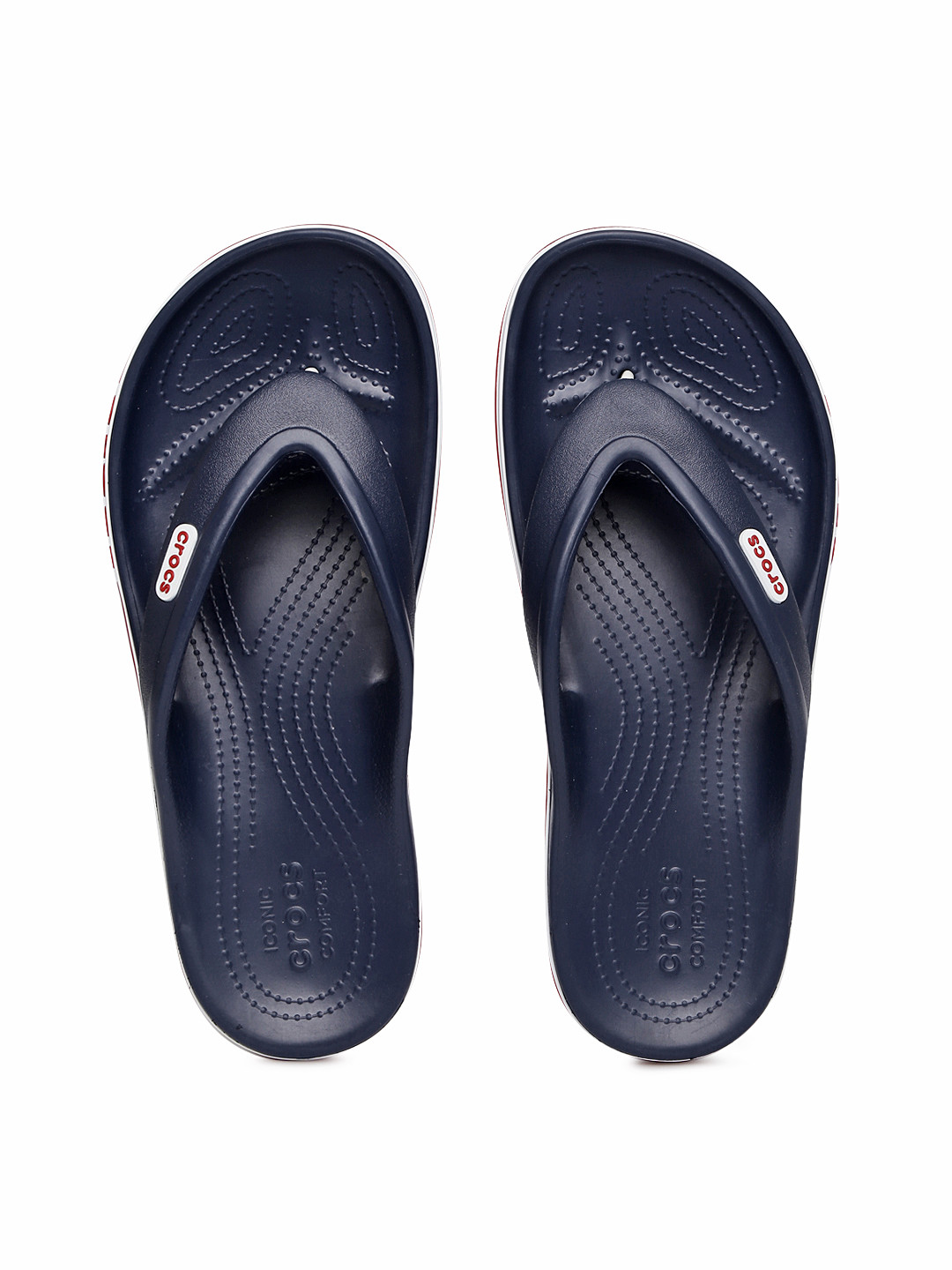 Crocs Unisex Navy Blue Solid Thong Flip-Flops