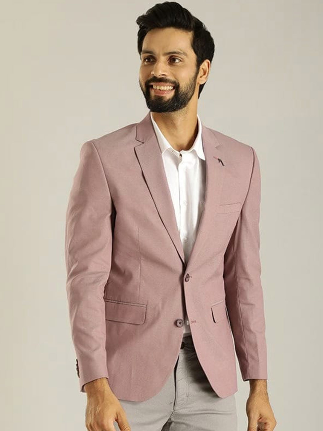 Pink blazer hot sale mens india