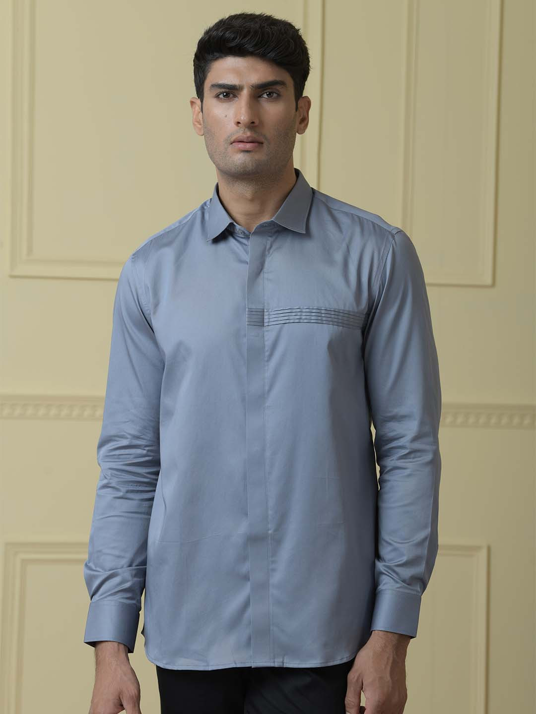 HILO DESIGN Comfort Opaque Cotton Casual Shirt