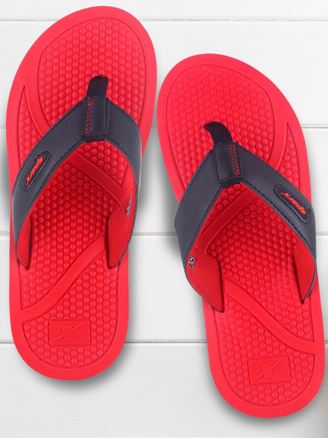 Sparx Men Textured Thong Flip-Flops