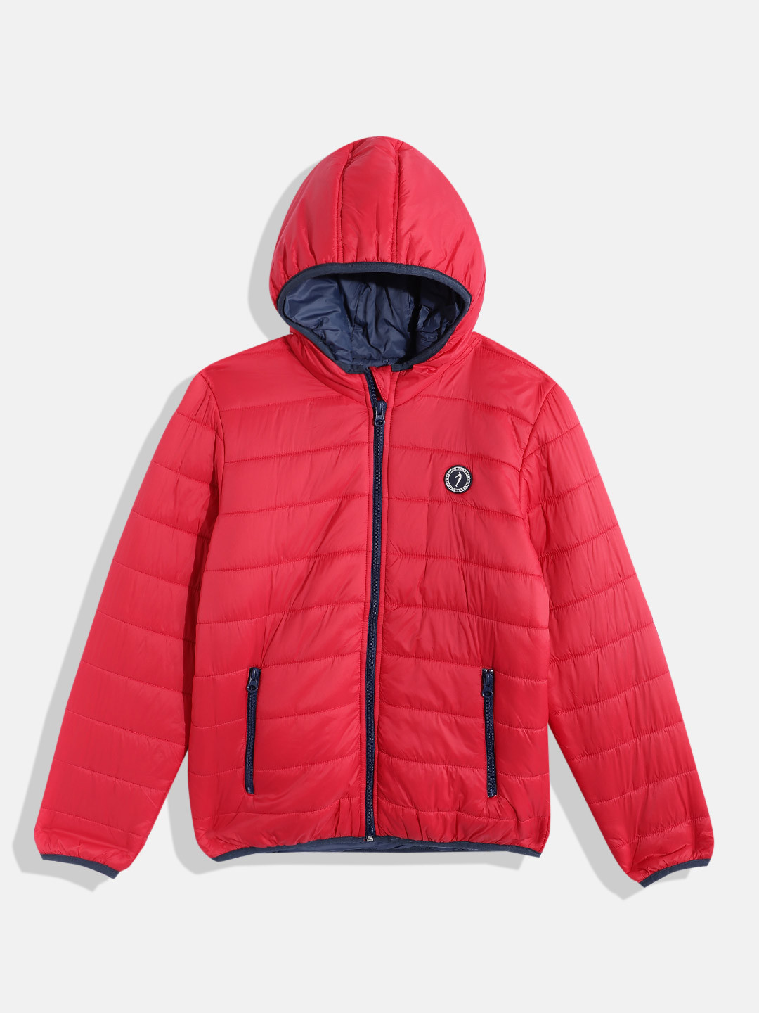 Indian Terrain Boys Foldable Hooded Padded Jacket