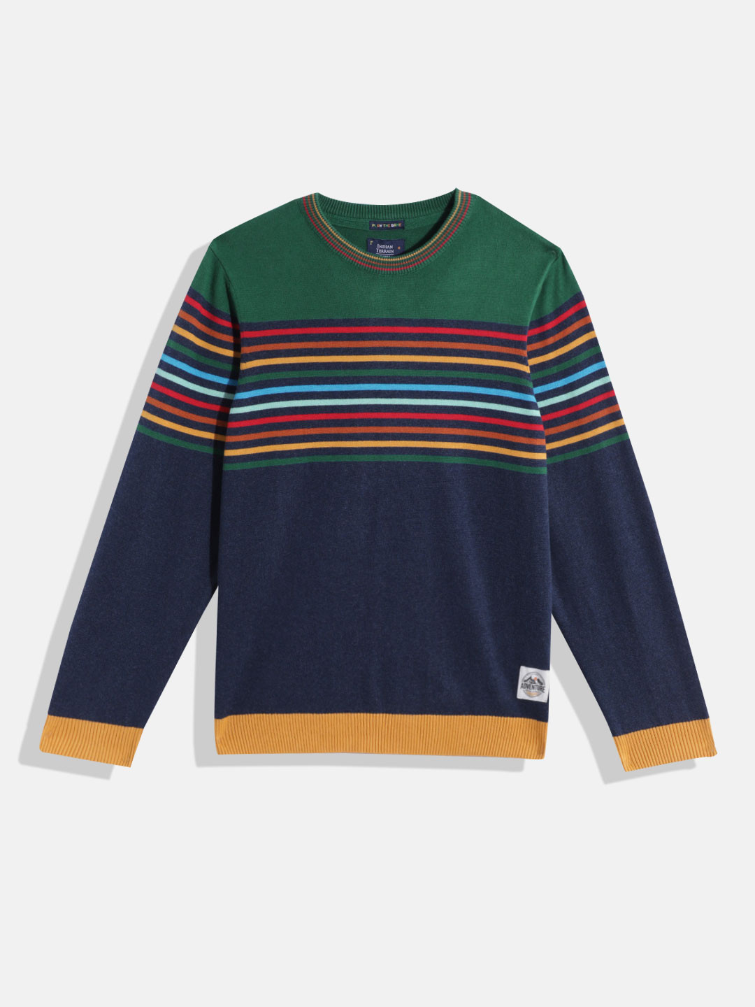 Indian Terrain Boys Striped Pullover