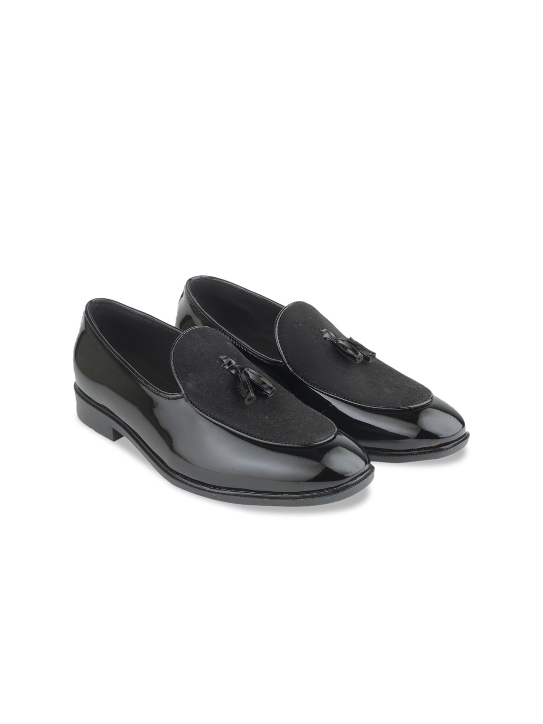 SHOZANIA Men Leather Formal Tassel Loafers