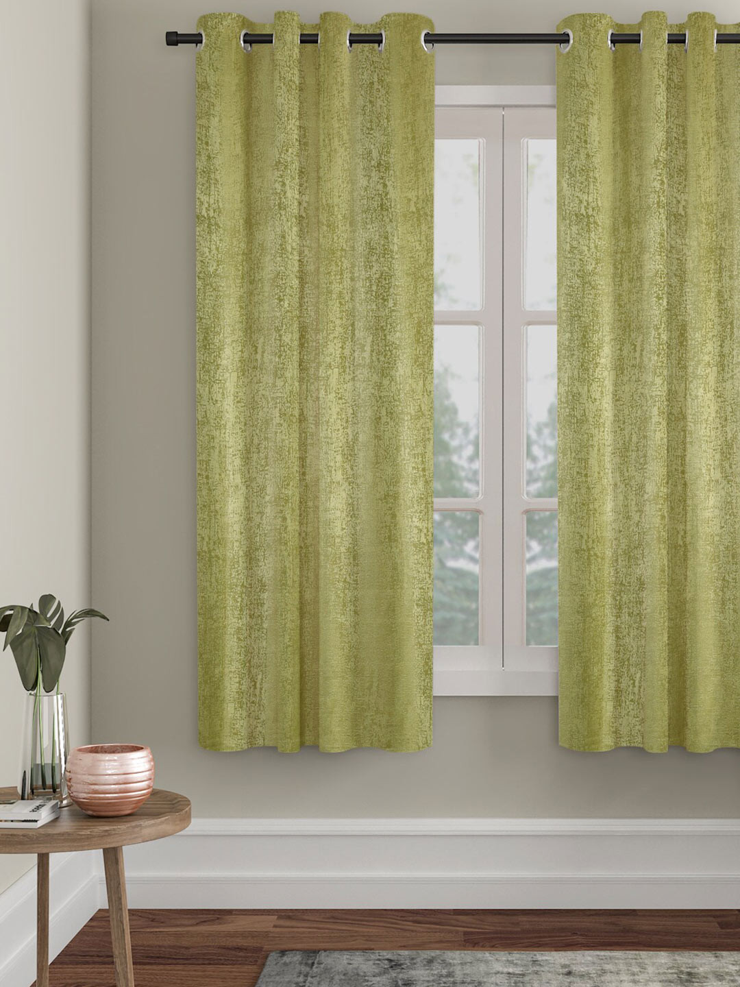 SOKNACK Olive Green Black Out Window Curtain