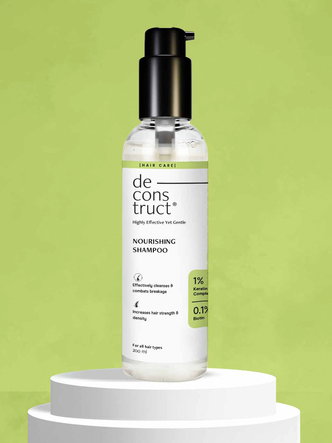 Deconstruct Nourishing Shampoo 1% Keratin Complex + 0.1% Biotin | For Hair Breakage