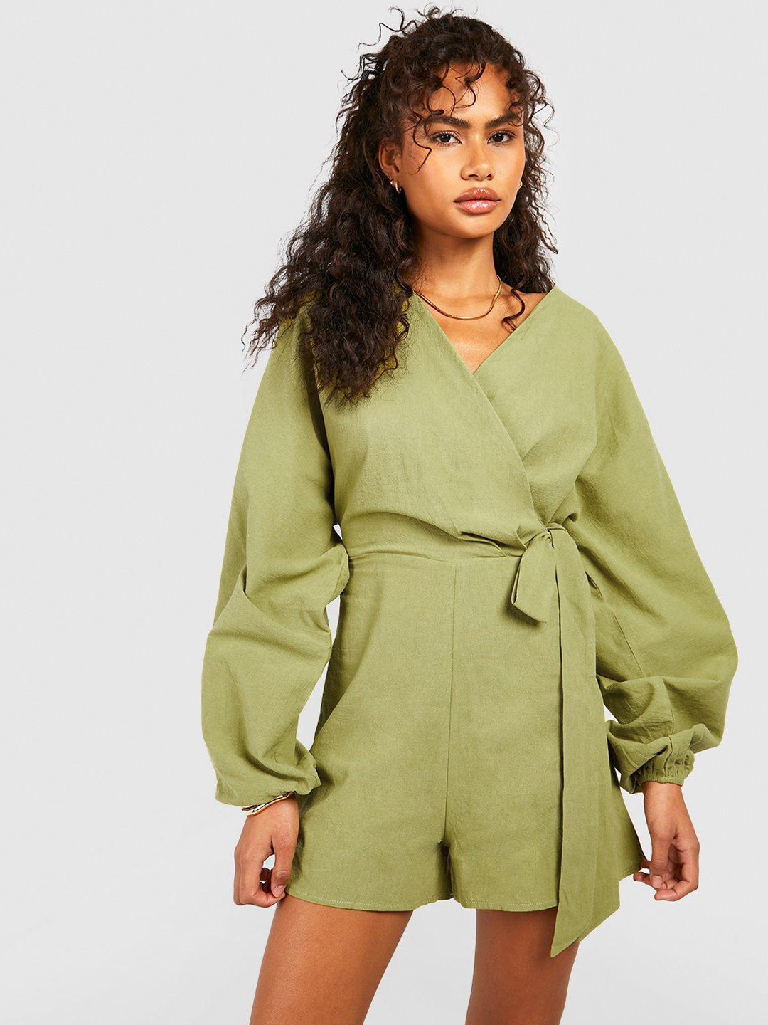 Boohoo Green Jumpsuit