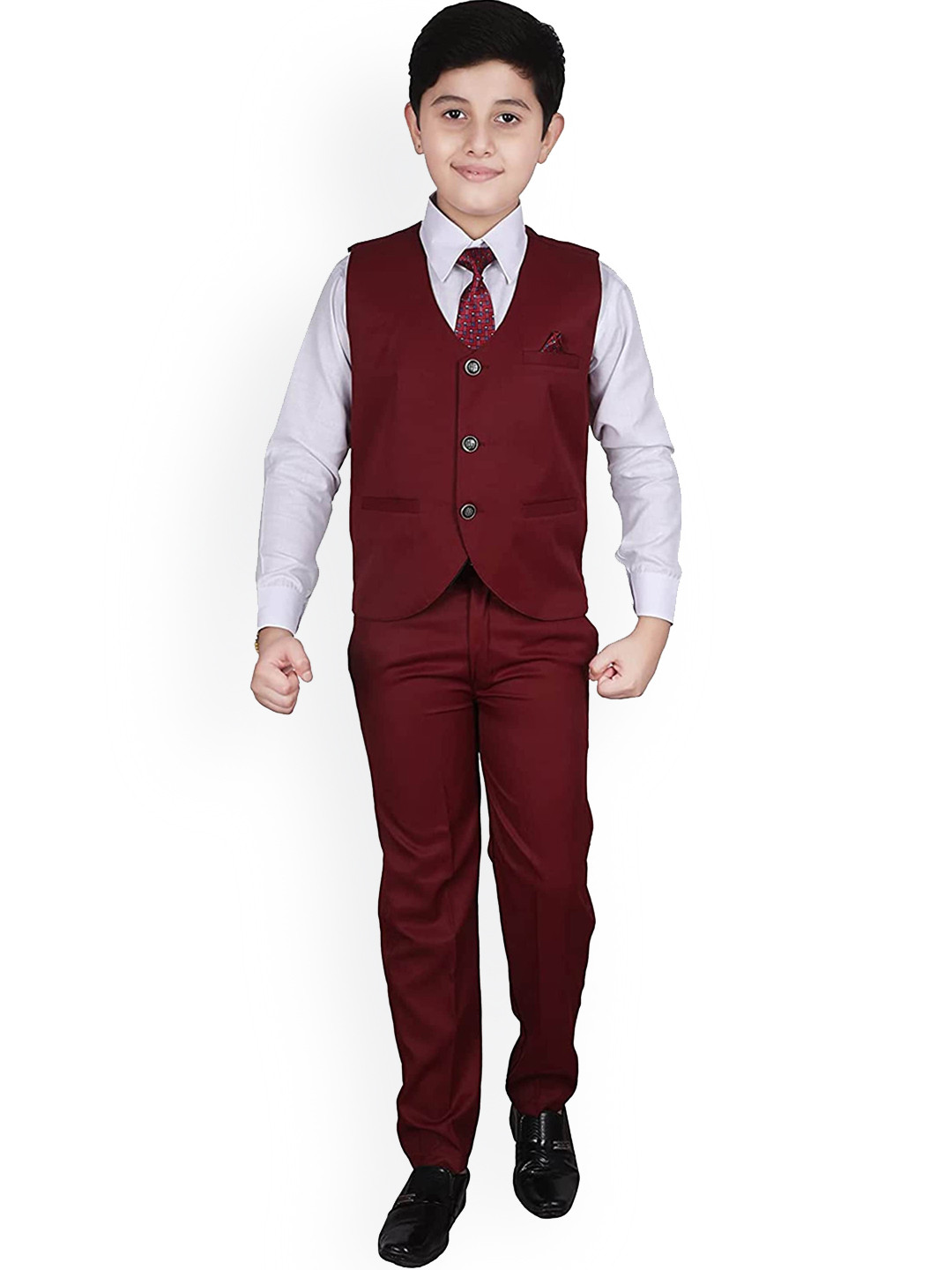 Pro-Ethic STYLE DEVELOPER Boys Single Breasted Three Pieces Cotton Party Suits