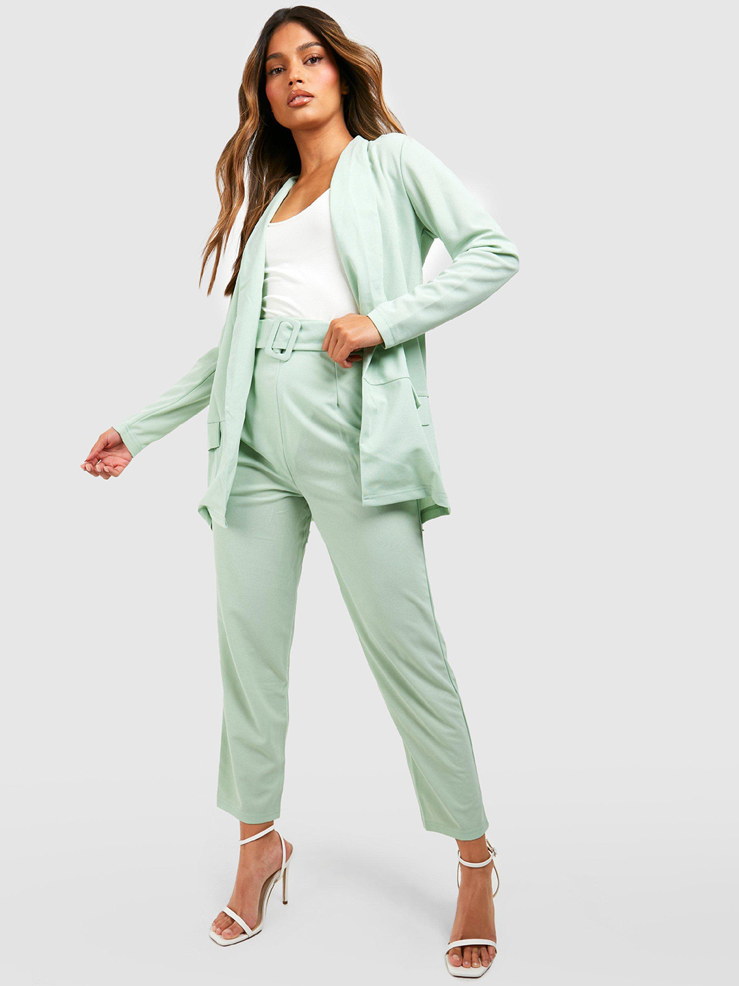 Boohoo Women Front-Open Tailored 2-Pieces Suits