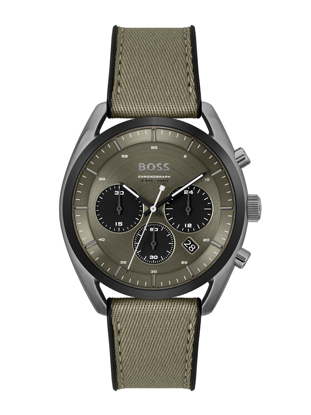 BOSS Top Men Round Dial Scratch Resistance Analogue Chronograph Watch 1514092-Green