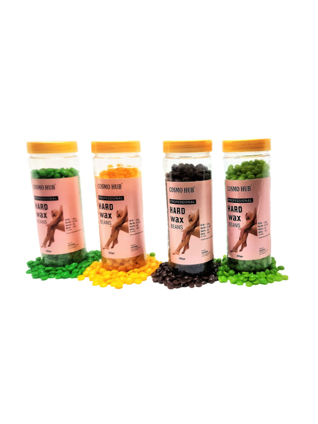 COSMO HUB Set Of 4 Professional Hard Wax Beans 200 g Each