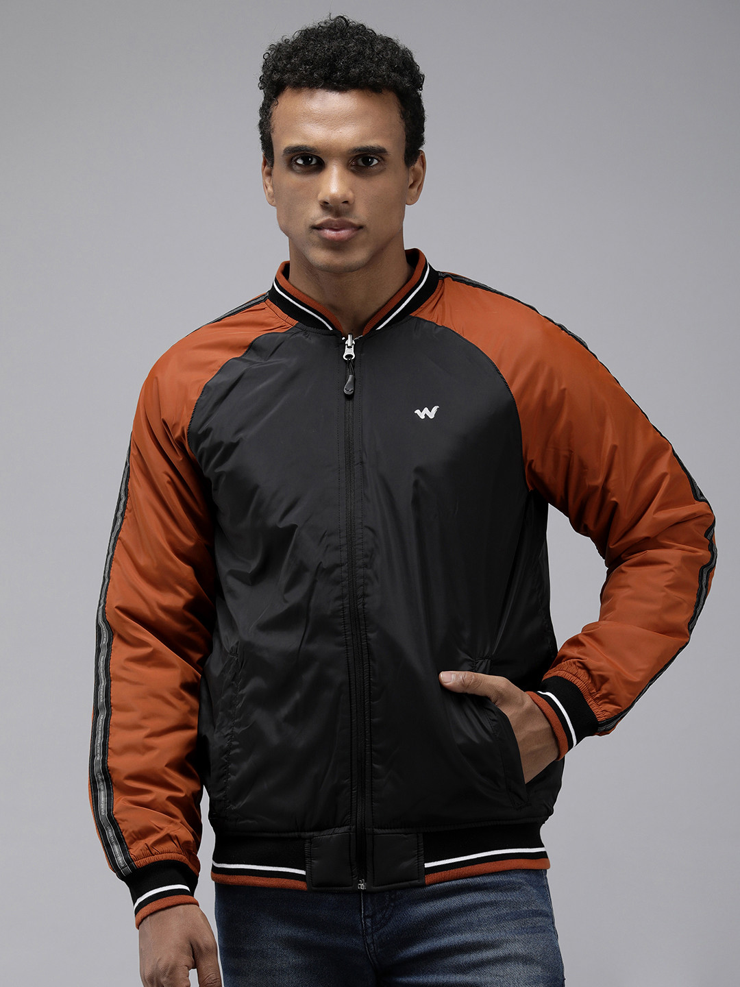 Wildcraft Colourblocked Reversible Outdoor Bomber Jacket