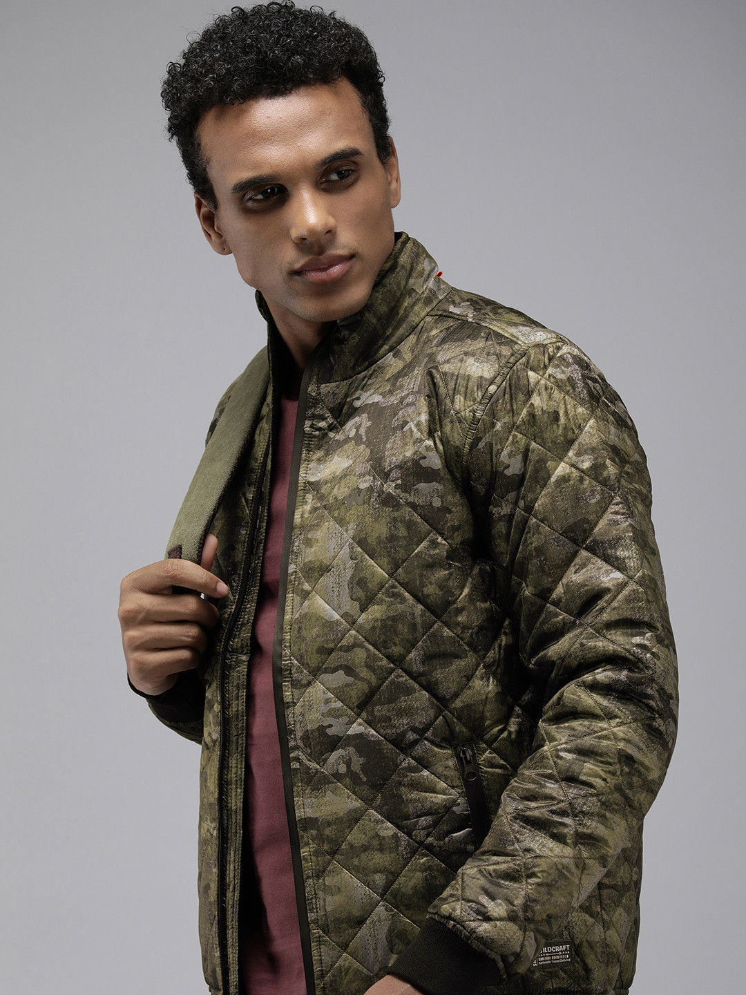 Wildcraft Camouflage Print Water Resistant Padded Jacket