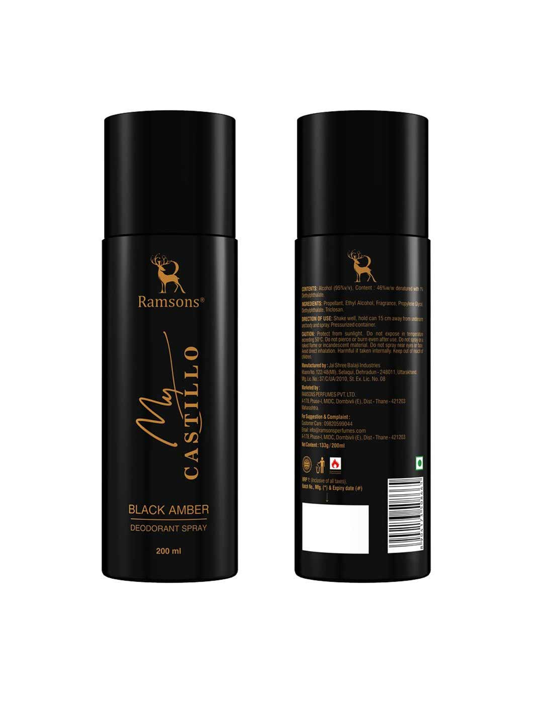 Ramsons My Castillo Black Amber Deodorant Spray - 200 ml