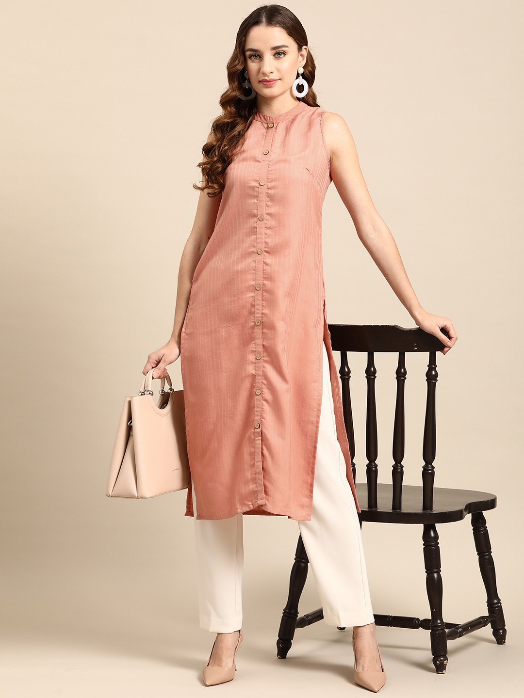Anouk Women Textured Kurta