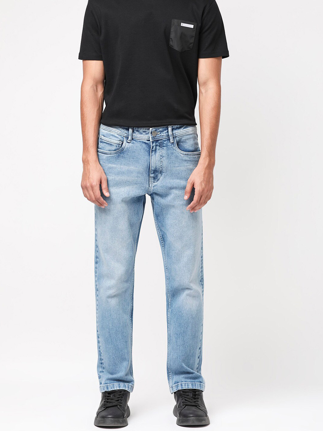 RARE RABBIT Men Polin Regular Fit Stretchable Jeans