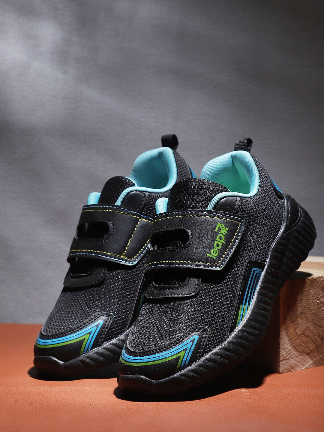 Liberty Unisex Kids Black Running Non-Marking Shoes