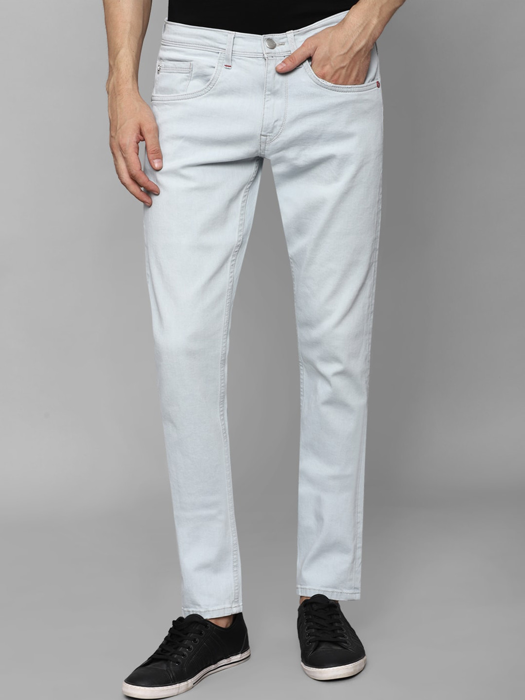Allen Solly Men Mid-Rise Coloured Fade Clean Look Cotton Jeans