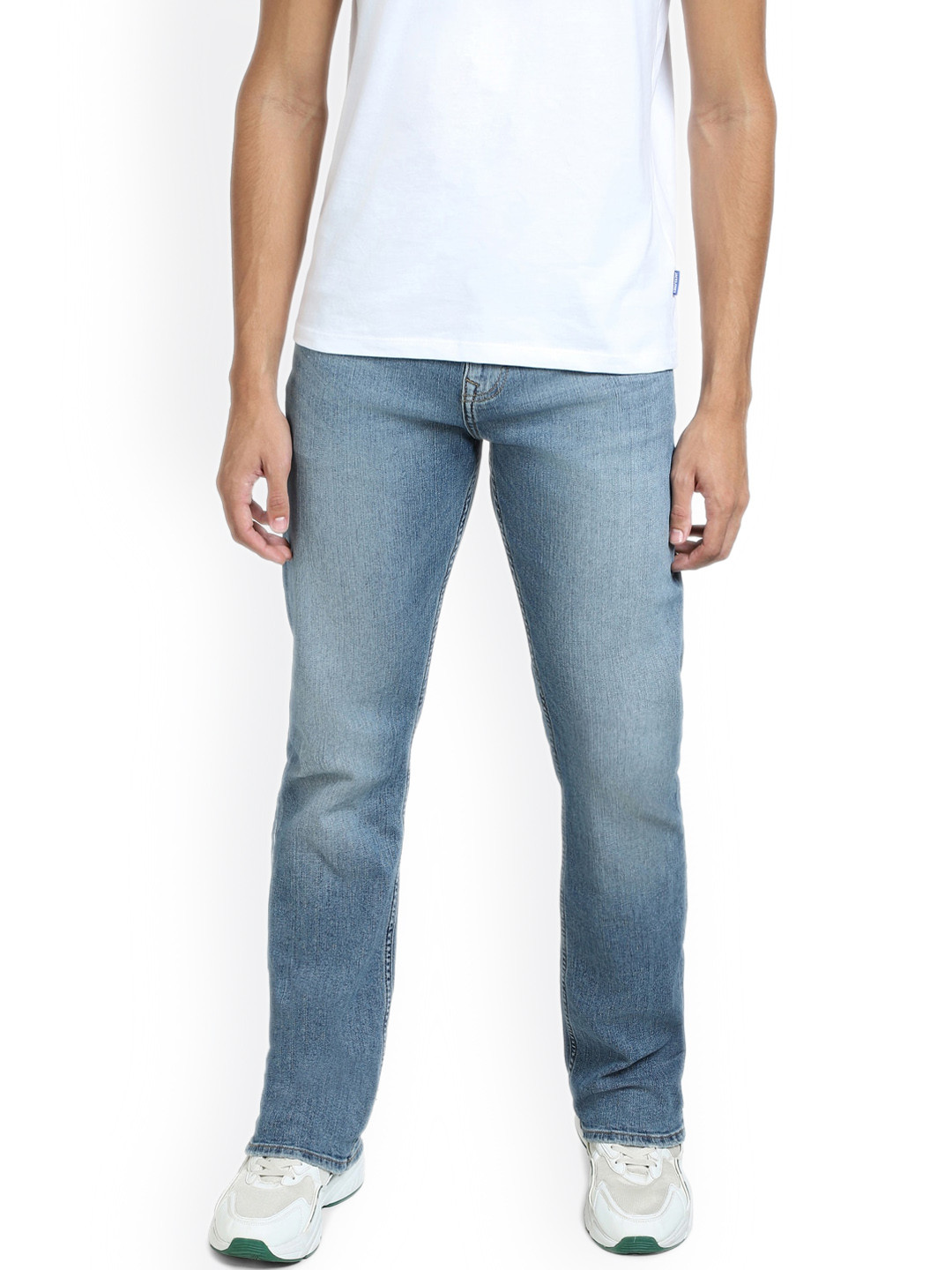 Jack & Jones Men Ben Clean Look Skinny Fit Low-Rise Light Fade Stretchable Jeans