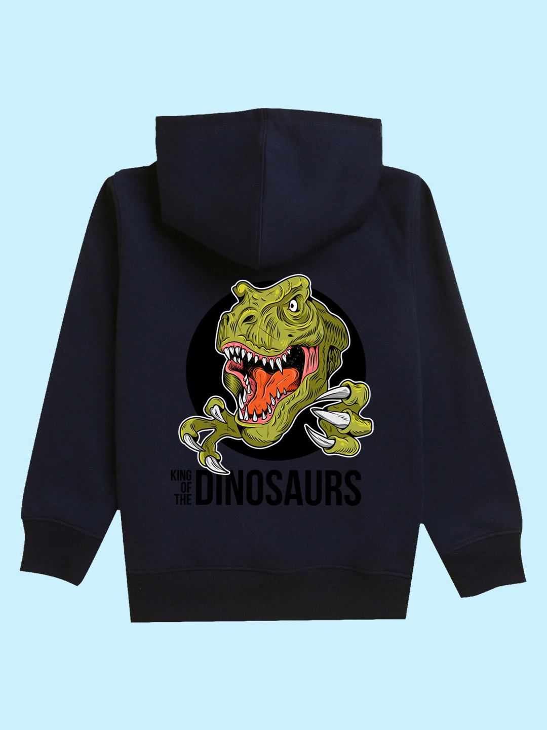 NUSYL Kids Dinosaur Printed Hooded Pullover Sweatshirt