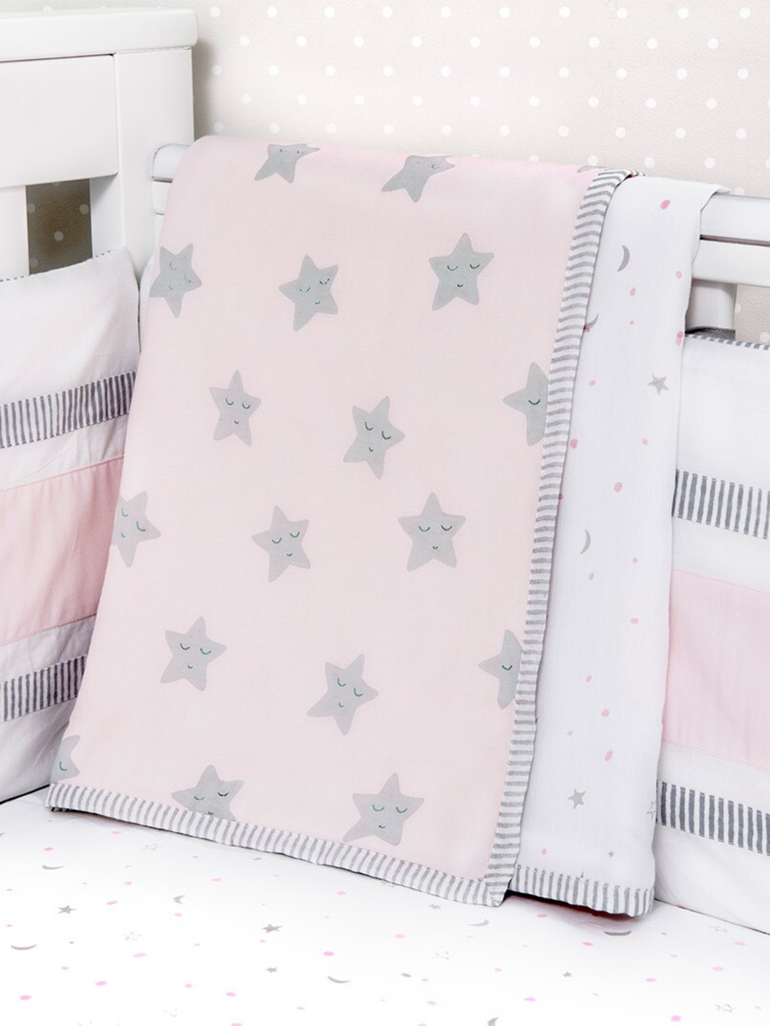 Masilo Girls Sleepy Star Pink & Purple Mild Winter Single Bed Dohar