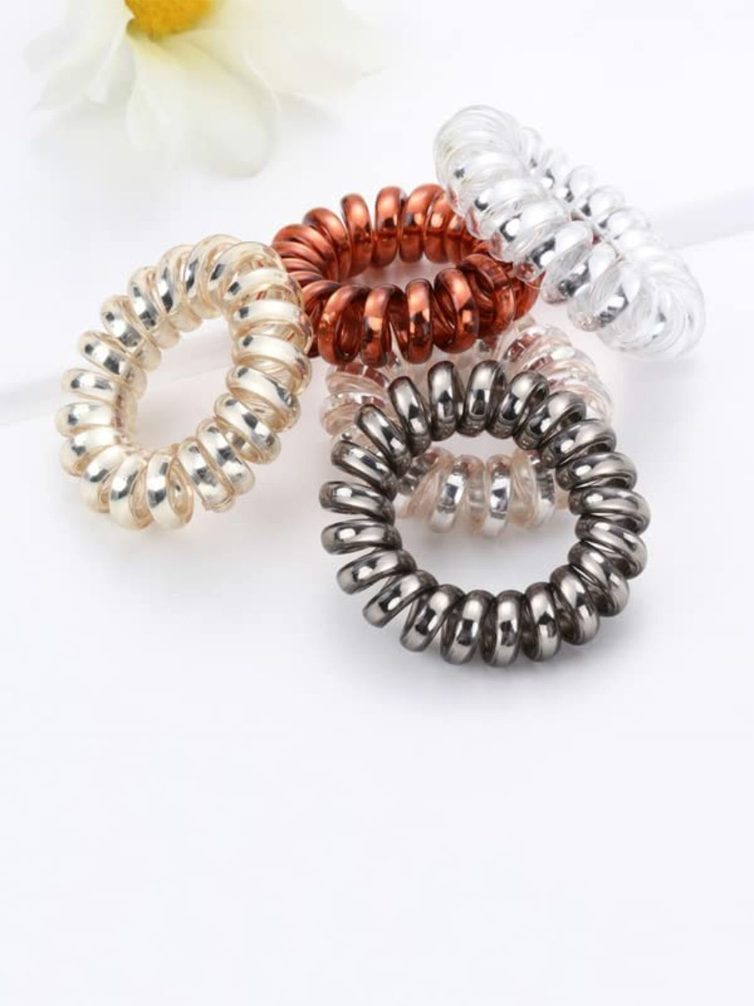 DN Creation Women Set of 5 Ponytail Holders