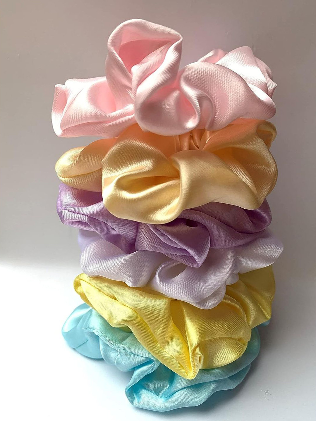 DN Creation Set of 24 Satin Scrunchy Ponytail Holders