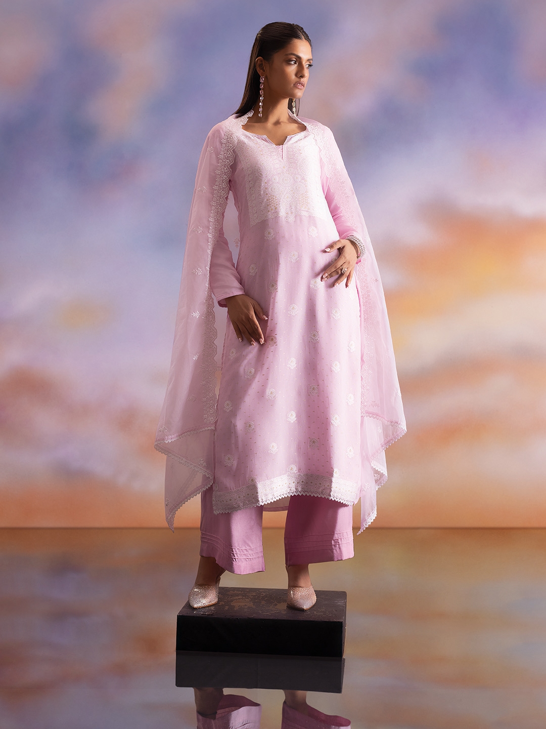 Soch unstitched dress material sales