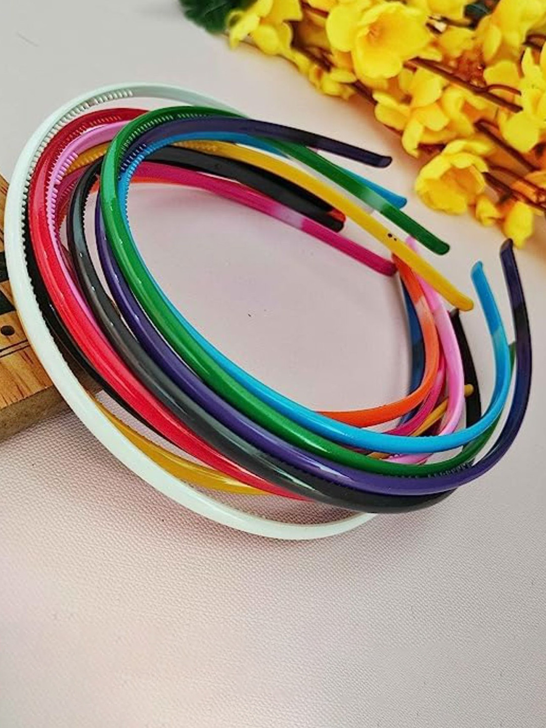 DN Creation Set Of 8 Assorted Plastic Head Hairbands