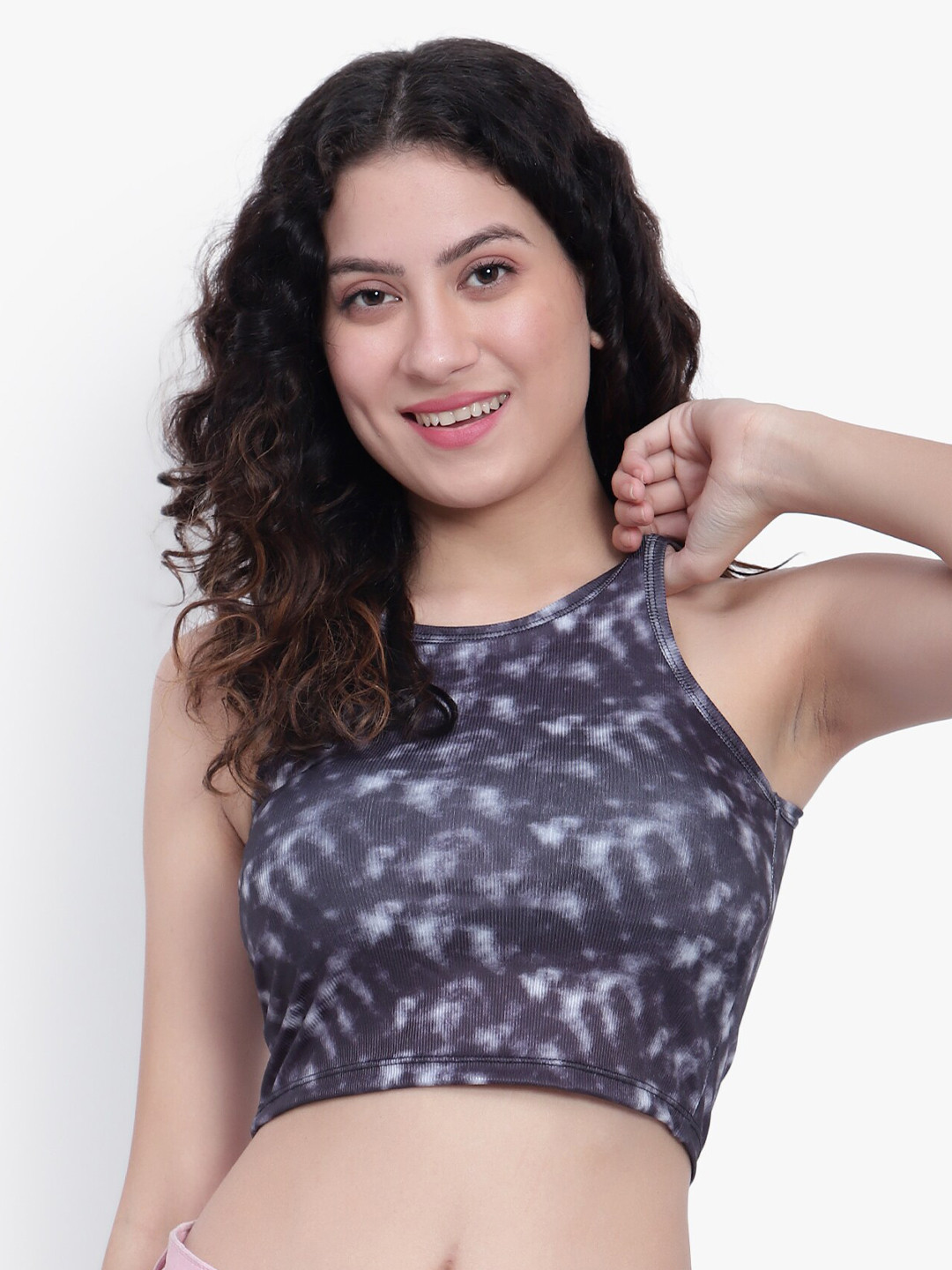 BRACHY Tie & Dye Crop Tank Top