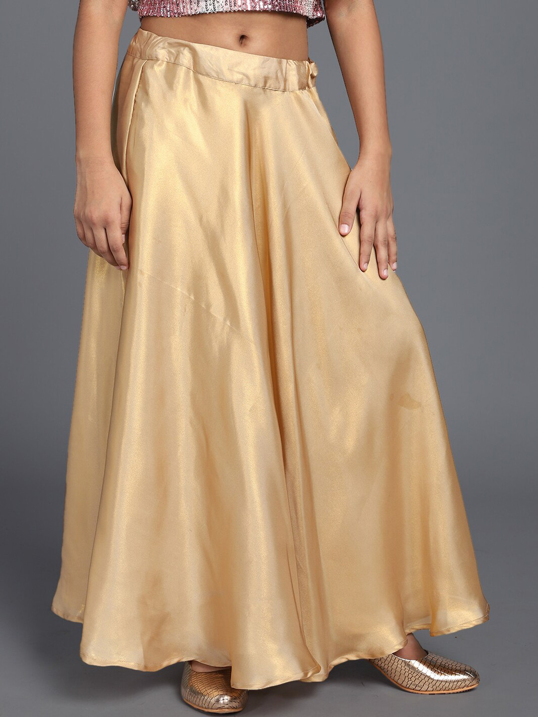 Aks Kids Girls Flared Maxi Skirt