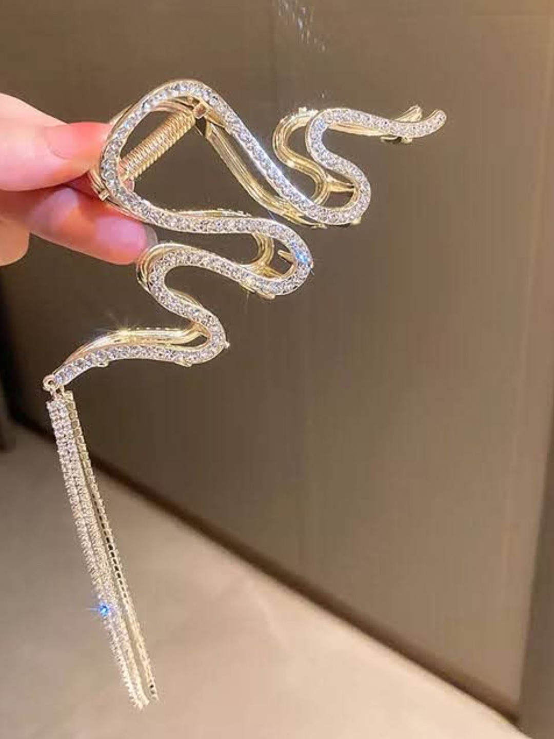 DN Creation Rhinestone Embellished Butterfly Claw Clip