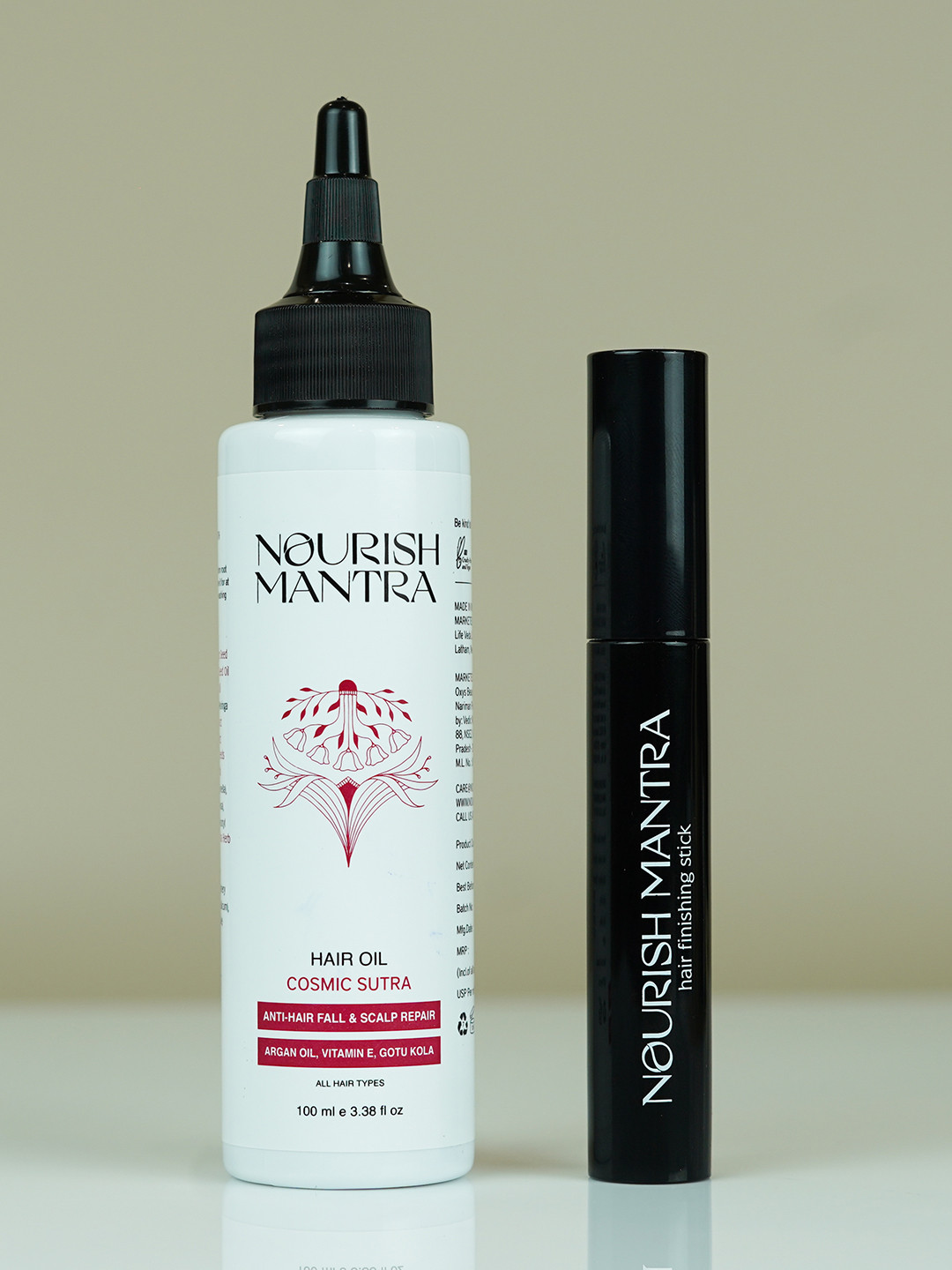 Nourish Mantra Set of 2 Hair Finishing Stick -12g -Cosmic Sutra Hair Oil - 100ml