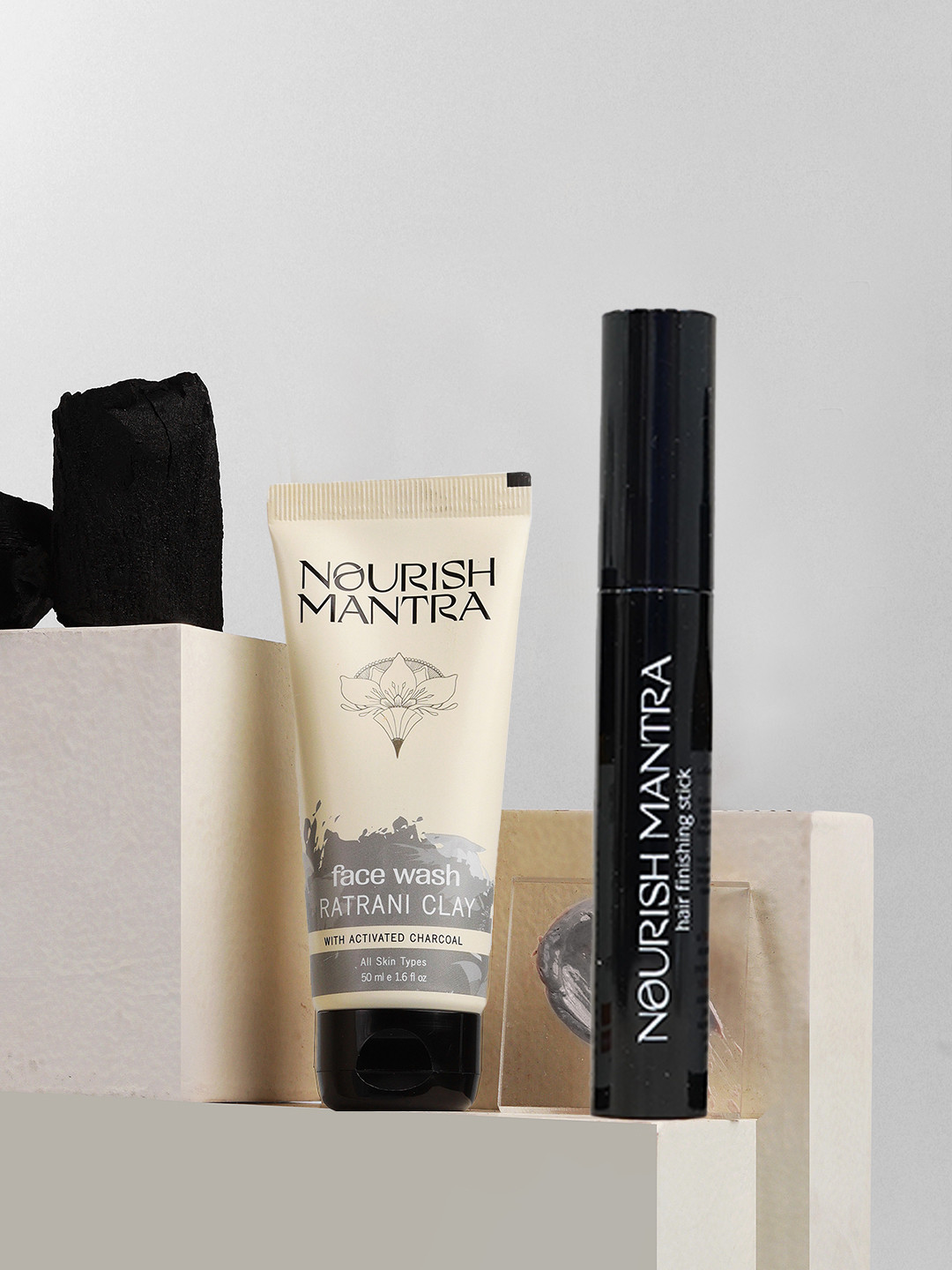 Nourish Mantra Hair Finishing Stick & Ratrani Clay Face Wash