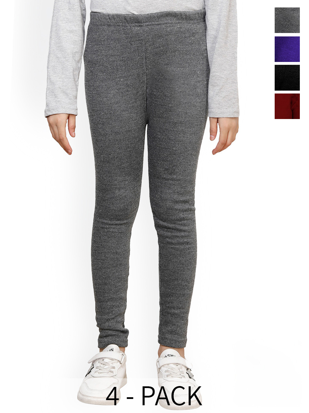 BAESD Pack Of 4 Super Warm Woolen Leggings
