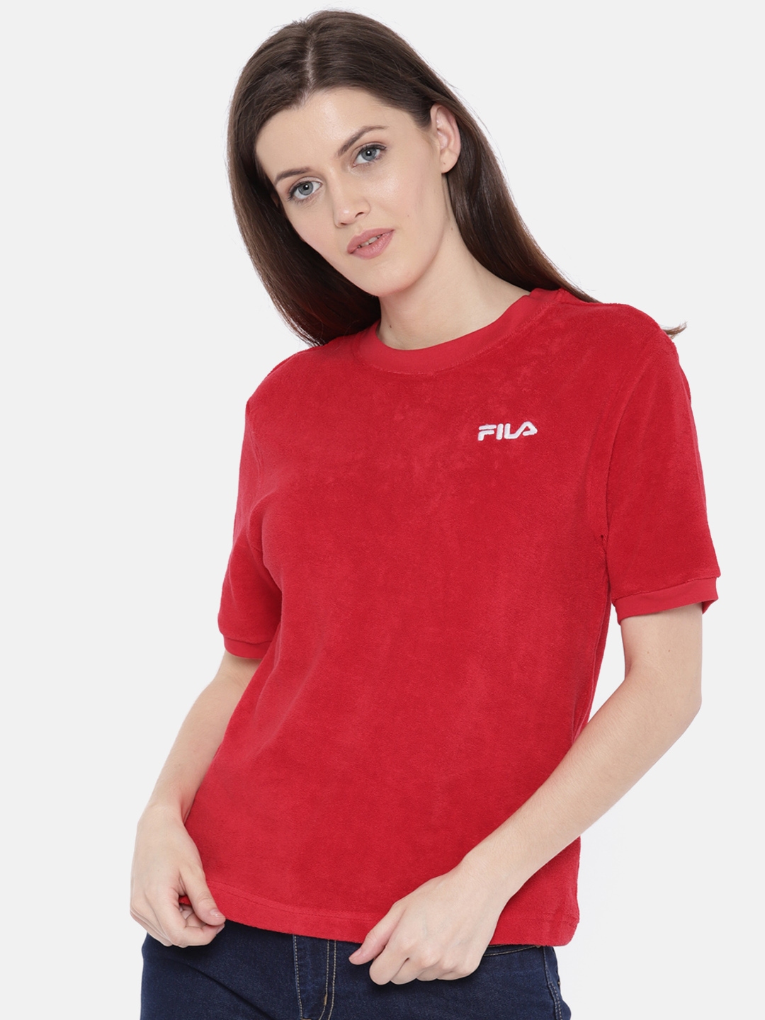 red fila t shirt women's