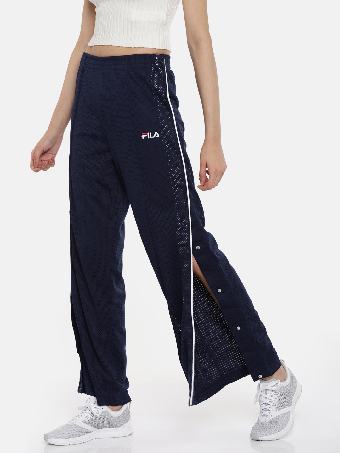 Buy FILA Women Navy Blue Track Pants - Track Pants for Women 2458398