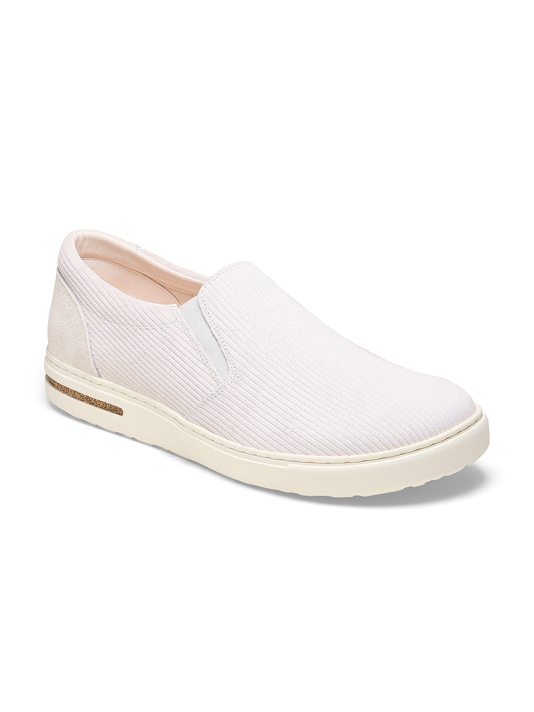 Birkenstock Oswego Antique White Regular Width Suede Leather Low Shoes