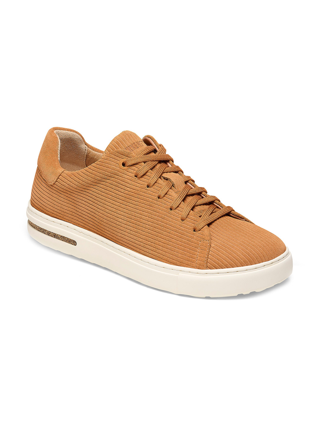 Birkenstock Bend Low Cork Brown Regular Width Suede Embossed Sneakers