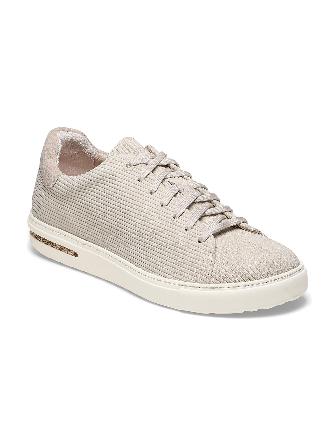 Birkenstock Bend Low Antique White Narrow Width Suede Embossed Sneakers