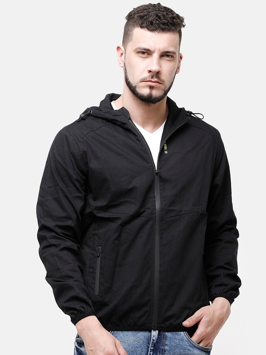 Black jacket with thumb holes online