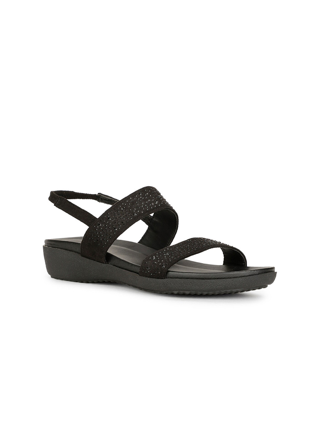 Bata Embellished Wedge Sandals