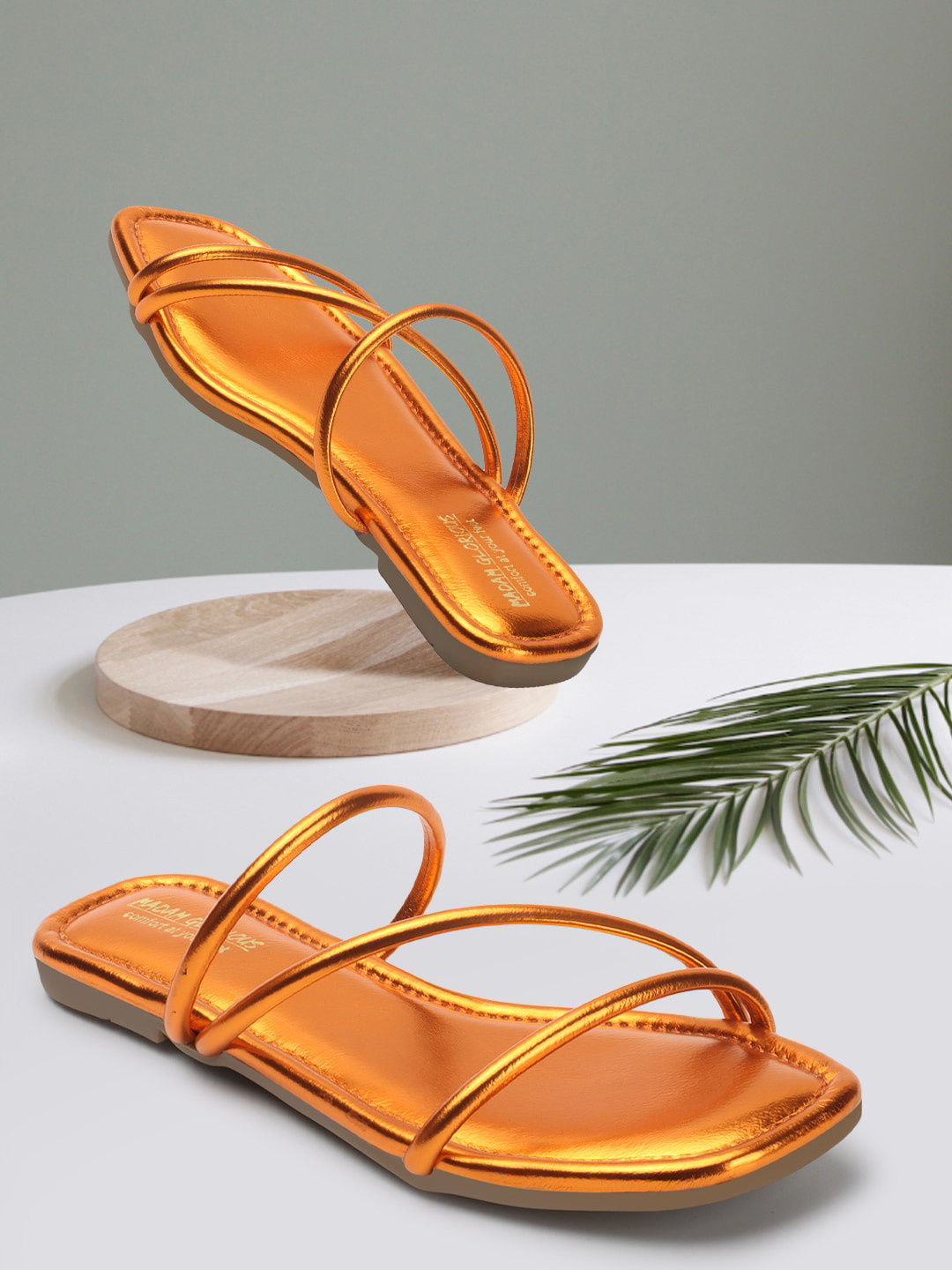 madam glorious Slip-On Open Toe Flats