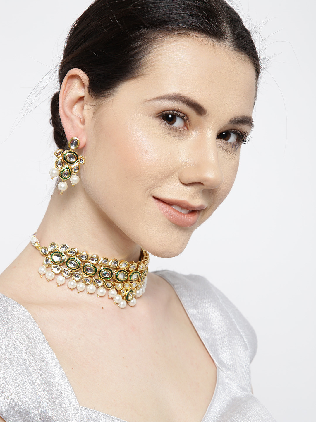 Handcrafted Kundan Jewellery Set 