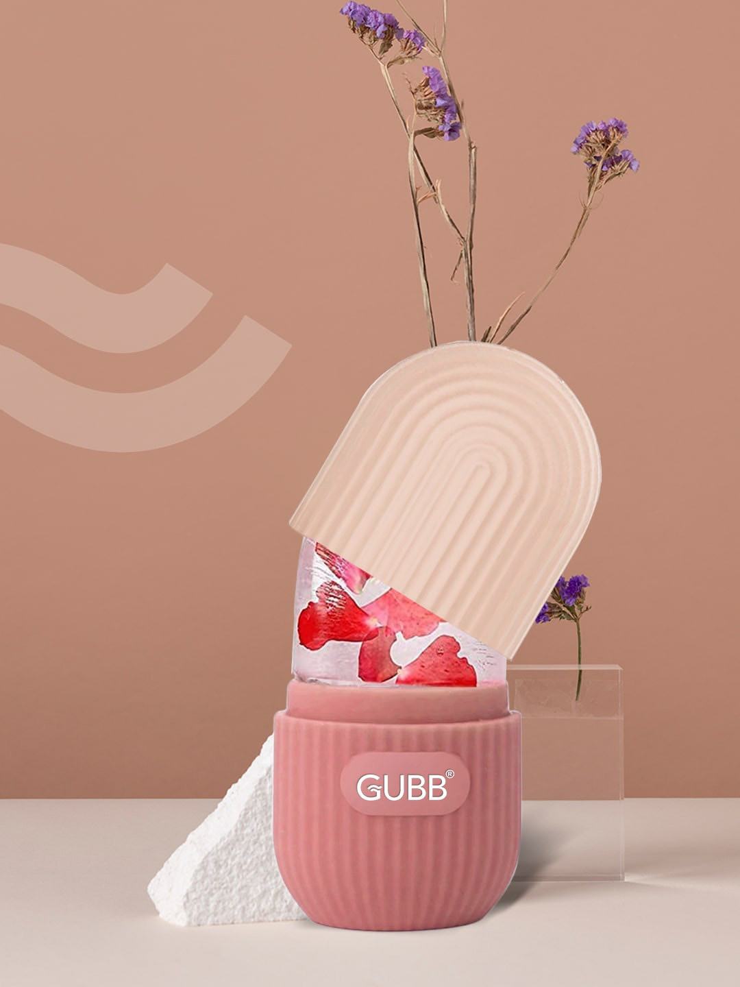GUBB Ice Face Roller for Face Eyes & Neck - Pink