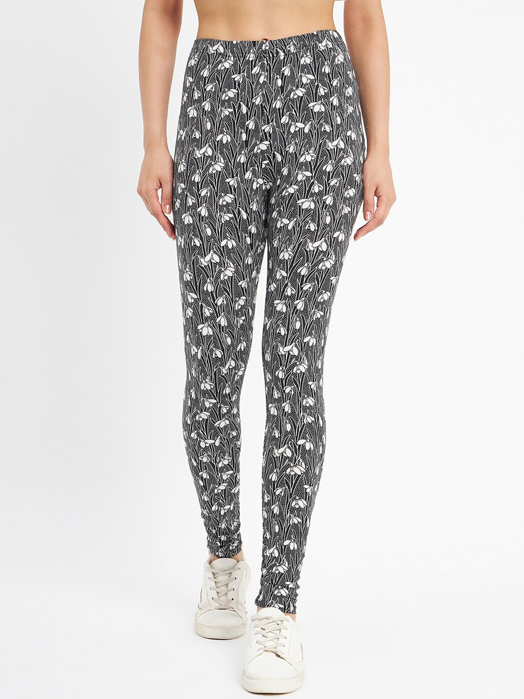 Camey Floral Printed Ankle Length Leggings
