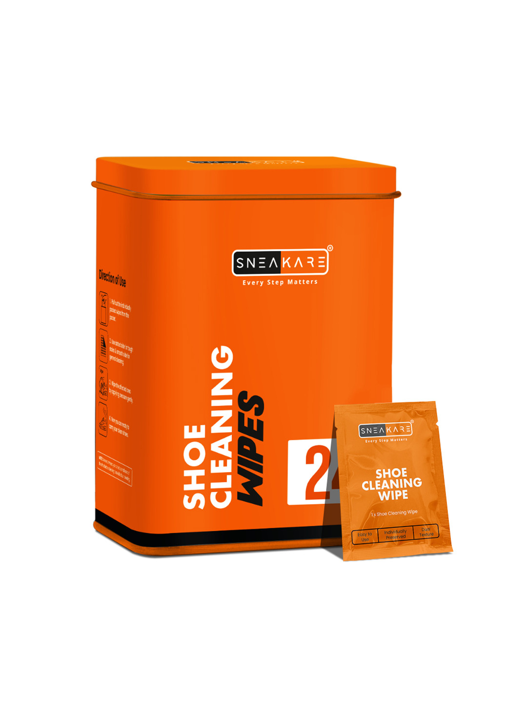 SNEAKARE Pack of 24 Shoe Cleaning Wipes for Sneaker Care Shoe Cleaner