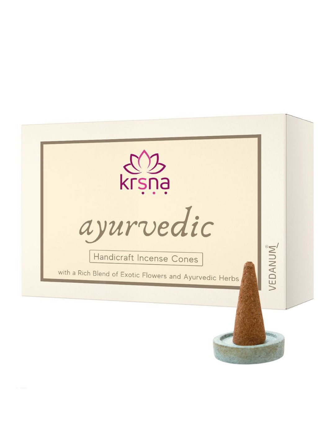 VEDANUM Brown Ayurvedic Incense Cones