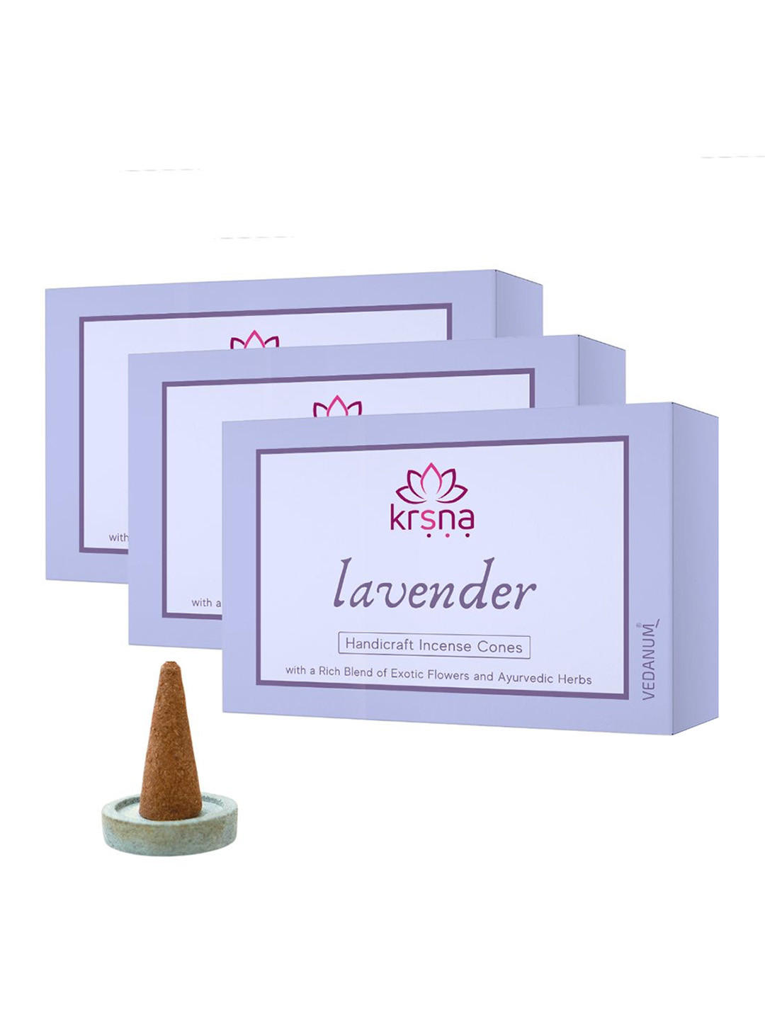 VEDANUM Brown Lavender Incense Cones